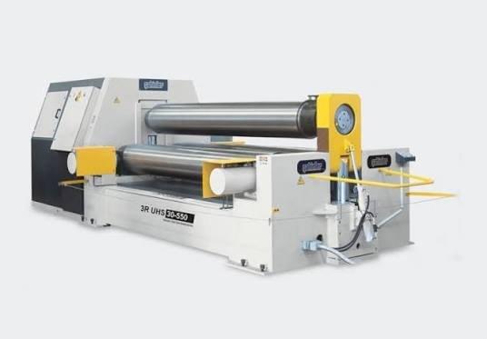 2 metre çalışma boyuna sahip silindir sac büküm makinesi