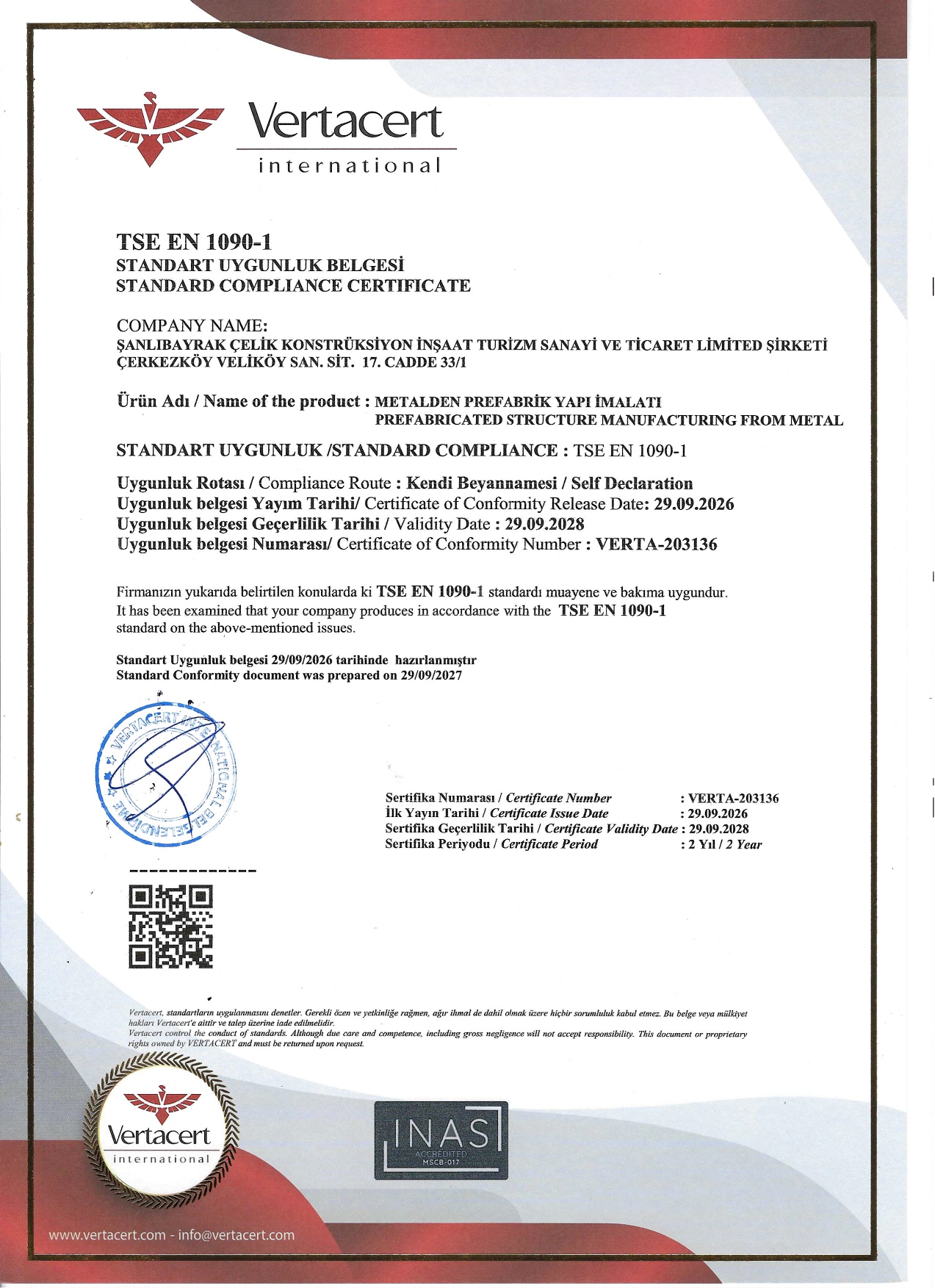 TSE EN 1090-1
